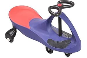 REXCO SWING CAR RIDE ON SWIVEL SCOOTER CHILDRENS TOY KIDS WIGGLE GYRO TWIST & GO XMAS GIFT (Blue)