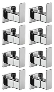 Drizzle Angle Cock Cubix Brass Chrome Plated - Set of 8