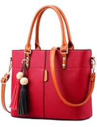 Shevanna Women's PU Leather Hand Bags (AB-49, Red)