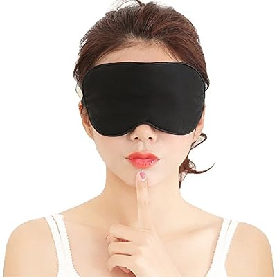 Viedouce Masque de Sommeil, Masque de Nuit, Gratein 100% Soie Naturelle Occultant Ultra-Douce Masque de Voyage Masque de yeux Ergonomique pour Dormir