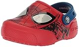 Material exterior: Caucho Crocs Fun Lab Spider-Man Lights Clog Kids, Niños Zueco, Rojo (Flame), 33-34 EU