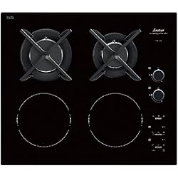 Sauter SPI6414BM plaque Intégré Combi Noir - Plaques (Intégré, Combi, Vitrocéramique, Noir, 1500 W, Rond)