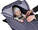 Soothetime Car Seat Cover Footmuff for All 0+ Car Seats (Charcoal / Gray)