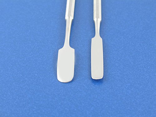 Premium Universal-Spatel Doppelspatel Set 2-Teilig Gelspatel Salbenspatel Doppelinstrument Laborspatel - 3