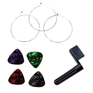 SG MUSICAL Guitar String 1st+2nd+3rd + 4 pcs. Plectrums + 1 Guitar Holder BYTD