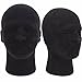 LuckyFine Male Black Styrofoam Foam Mannequin Manikin Head Model Glasses Wig Display Stand