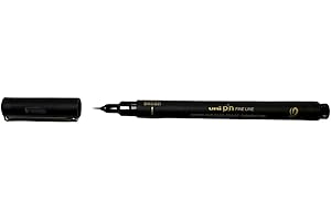 UNI-BALL Uniball - Set di pennarelli tecnici, PIN Brush Extra Fine, colore: Nero