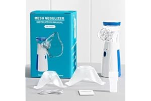 ORANCLE CARE Portable Mesh Nebulizer, Effective for Cough, Asthma Silent and Compact Nebulizer Machine for Adult and Kids, Wireless Vaporizer Machine With Respiratory Mask