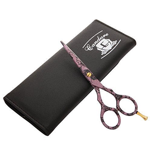 Professional Hairdressing Scissors 5.5 inch, Pink Honey Com + Case