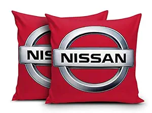 DreamVio Super Imported Micro & Velvet Car Cushions/Pillows for Your Car (12x12 Inches) Set of 2 Style 3