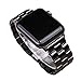 Price comparison product image OVEA Apple Watch Strap For Iwatch Series 4/3/2/1 Ceramic Chain Strap Compatible For Apple Watch Band 38Mm 40Mm 42Mm 44Mm,Black,42Mm