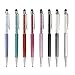 Produktbild Slim Kugelschreiber & Kristall Retractable Rollerball Pen 2 in 1 Stylus Touchscreen-Stylus-Pen Top für iPad iPhone, Samsung Galaxy, Tablets 8 Stück 8 pcs colorful ball pen