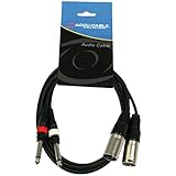 3 metros de longitud. Accu Cable AC-2XM-2J6M/3 - Cable XLR a jack (6.3 mm, adaptador, mono, macho, 3 m)