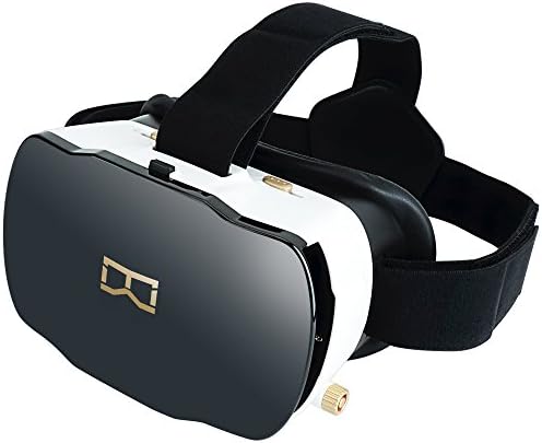 Vliti 3D VR Glasses Virtual Reality Headset with Headphone for 4.0 to 5.8 Inch Smartphones iphone 7 6 6s plus 5s Samsung and More Smartphones