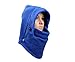 Produktbild Kalten Gear Ski Gesichtsmaske Sport Balaclava hoodie-double Schicht Winter winddicht Warm Fleece Balaclava Kapuze Full Face Maske dicker Sport Cap Mütze für Motorrad Snowboard Radfahren im Freien im Winter Halswärmer, blau