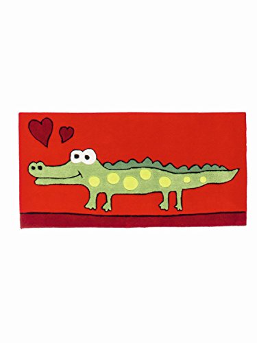 Preisvergleich Produktbild Handgefertigter Kinderteppich Inspire Kids in Rot