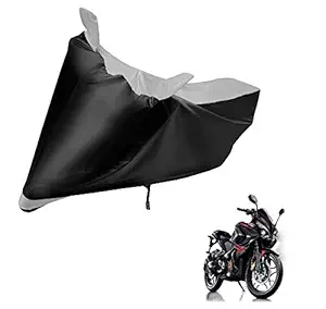 Euro Care Bajaj Pulsar RS 200 Waterproof - UV Protection & Dust Proof Full Bike Two Wheeler Body Cover(Black/Silver)