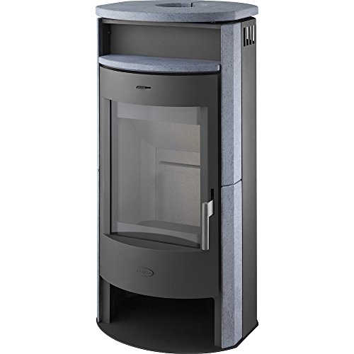 FIREPLACE Kaminofen Prag, Naturstein, 6 kW, Panoramasichtscheibe - 2