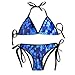 Produktbild Sexy Triangle Bathing Two Pieces Fashion Jellyfish Ocean Padded Top Bottom Bikini Badeanzug Zweiteilige Anzüge