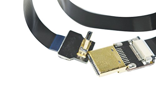 Neue schwarze FPV HDMI Kabel Micro Schnittstelle zu Standard-Schnittstelle für GH4 BMPCC A5000 A6000 A7S A7R 90 Grad DJI 60CM