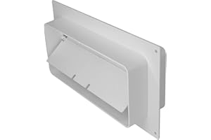 STEINBERG14 220 x 90 mm flat duct ventilation systems, duct connector with backflow valve, connector with flange