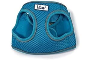 Ancol Viva Step In Dog Harness in Blue - Breathable Reflective Band Weatherproof Pet Accessory - Comfort Puppy Walking Leash - 41-47cm Small/Medium