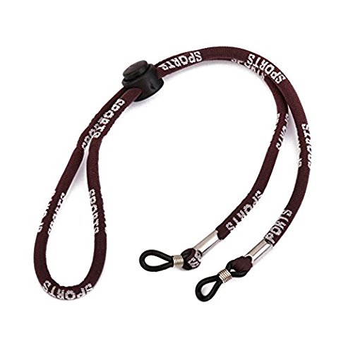 Preisvergleich Produktbild Einstellbare elastische Brillen Lesebrille Brille Hals-Schnur-Halter-Brille Sonnenbrille Wachs-Schnur Halsband Brown