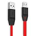 Tukzer Micro-USB to USB Flat Cable 1M/3.2ft Premium Tangle Free 2.4Amp Fast Charging & Data Sync Cable [Red] RS.225.00