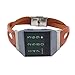 Produktbild Hunpta@ Mode Sport Leder Armband mit Metallverbindern Compatible für Fitbit Ionic (190 mm) (Braun)