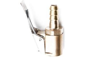 Woetwoat Autoventil Hebelstecker Air Chuck,Messing neu Reifenfüllnippel Ventilaufsatz Momentstecker Hebelstecker Auto Druckluft Ventilstecker für alle Reifenventile (Pagoda Shape 6mm)