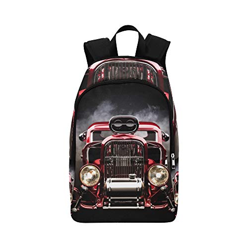 Preisvergleich Produktbild EIN amerikanischer Oldtimer Casual Daypack Reisetasche College School Rucksack für Männer und Frauen