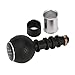 Price comparison product image Kongqiabona Professional 5 Speed Manual Gear Shifting Knob Lever Stick Handle Handball Head Car Styling Accessory For Audi A3(black&silver)