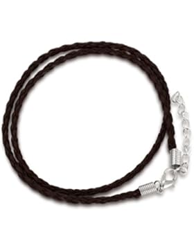 Lederhalskette, dunkelbraun, Surfer, Surf Style, Lederkette, 3mm