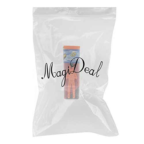 MagiDeal Tangle Free Toy Hand Throwing Parachute Kite Outdoor Play Game Toy Orange