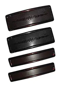 NAT Hair Back Clips/Backpin for Women & Girls (Black/Brown, 4 Pcs.)