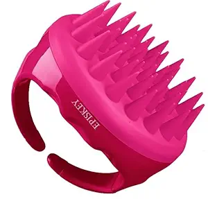 EPISKEY Hair Scalp Massager Shampoo Brush |Hair Washing Brush Silicone Head Body Massager Brush Hairbrush Hair Washing Massager Brush (pink)