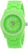 edc Damen-Armbanduhr Disco Glam - waterfall green with stones A.EE900172006