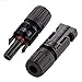 Produktbild Knossos 1Pair MC5 Solar Cable Connectors Male Female for Solar Panels Photovoltaic Systems Black