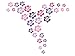 Wandtattooshop – 30 Hibiscus Flowers in the Mix – 5 – 10 cm H1 M10) -
