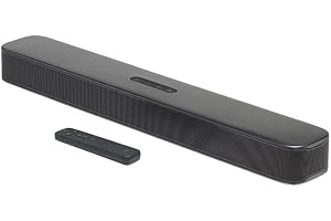 JBL Bar 2.0 All In One MK2, Soundbar a 2.0 Canali per TV, Altoparlante Compatto con Telecomando, JBL Surround Sound, Potenti Bassi, Dolby Digital Integrato, Connessione HDMI ARC e Ottica, Nero