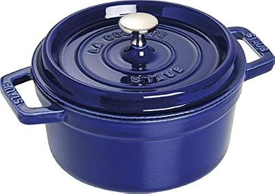 Staub 1102091 Cocotte Ronde Majolique Bleu Intense 20 cm