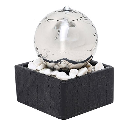 Köhko Zimmerbrunnen „Rumba“ Kugelbrunnen mit LED-Beleuchtung - 2