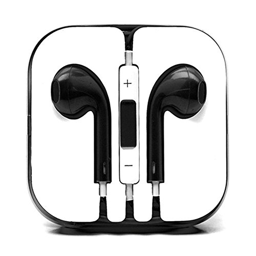 Zipo ® Earphones/Headphones With Remote, Mic volume Controls For Apple iPad, iPhone 3 g 3GS 4 4S 5 5S 5C 6 6 Plus-Apple (black)