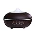 Produktbild Oshide Luftbefeuchter 300ml Automatische Induktion Ultraschall LED Luftbefeuchter Holzmaserung Aromatherapie ätherisches Öl Diffusor mit 7 Veränderbaren Farbigen Lichter (Grau)