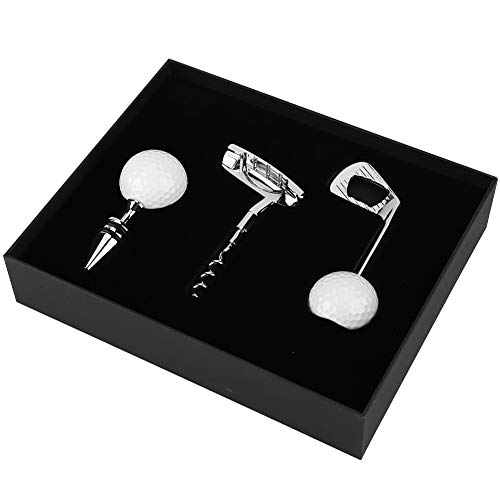 Kit d'Ouvreur de Bouteille de Golf, Outil de Cuisine de Décapsuleur en Alliage de Zinc en Forme de Bière en Forme de Golf avec Bouchon de Bouteille de Vin