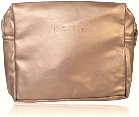 Mally Cosmetics Bag in a pretty pink shade with an embossed Mally logo
