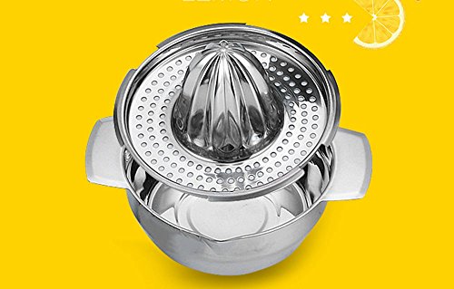 asentechuk® Manuelle Edelstahl Zitronenpresse orange juice Hohe Qualität Maker Reibahle Küche Werkzeug - 5
