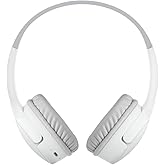 Belkin SoundForm mini kablosuz &ccedil;ocuk kulaklığı, entegre mikrofonlu ve eğlenceli &ccedil;ıkartmalı, 30 saat oynatma &ndash; ders, tatil, iP