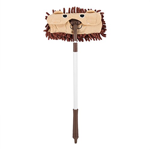 Preisvergleich Produktbild GLOGLOW Kinder Cartoon Mop Bodenstaubsauger Teleskop Chenille Aluminium Pala Reinigungswerkzeug für Kinder Coffee