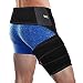 Produktbild Oberschenkelbandage, Einstellbare Neopren Groin Stützbandage mit Taille und Oberschenkel Wickle Unterstützen Hilft Entlasten Leistenproblemen Sportverletzungen